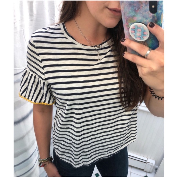 Anthropologie Tops - [W5] Striped Boxy T-Shirt